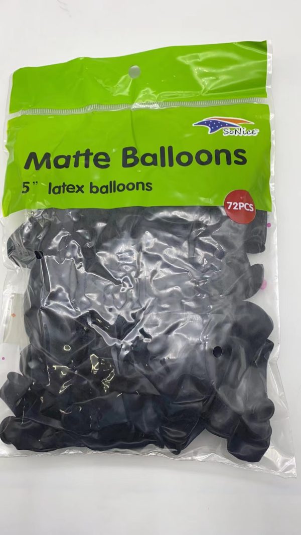 Matte color Latex Balloons, 72CT/4CT