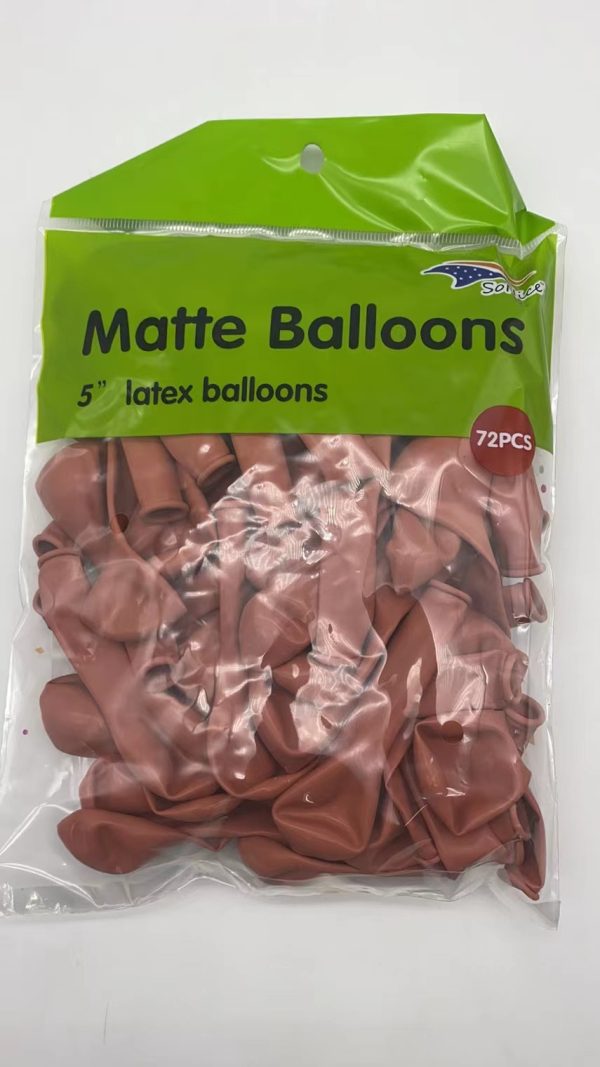 Matte color Latex Balloons, 72CT/4CT