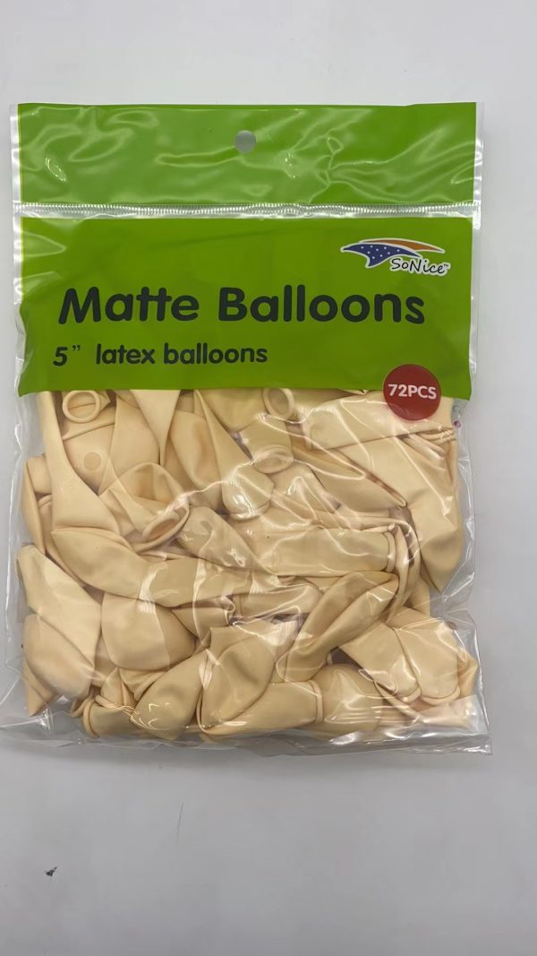 Matte color Latex Balloons, 72CT/4CT