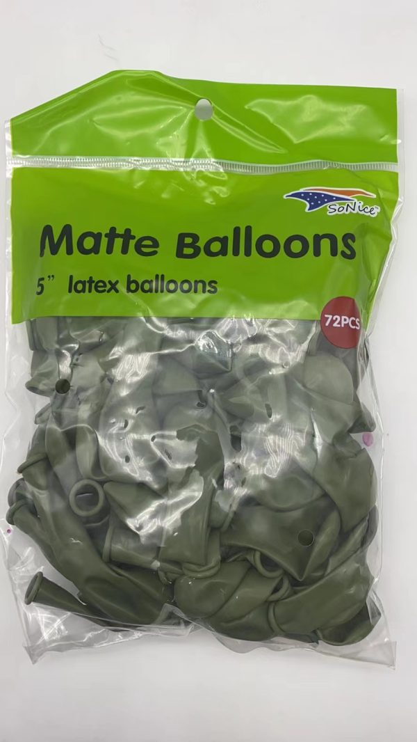 Matte color Latex Balloons, 72CT/4CT