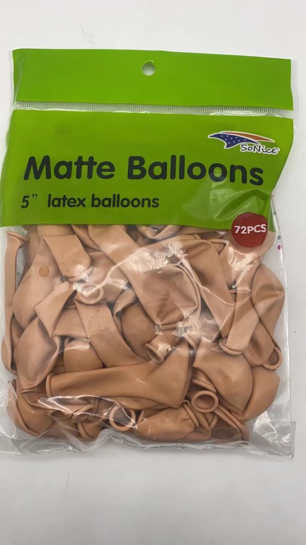 Matte color Latex Balloons, 72CT/4CT
