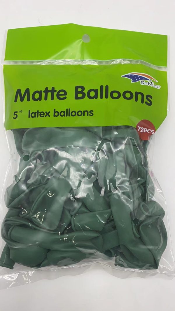 Matte color Latex Balloons, 72CT/4CT