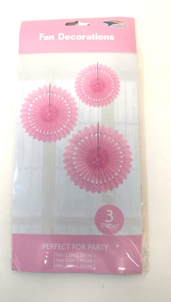 3pcs Tissue Fans set