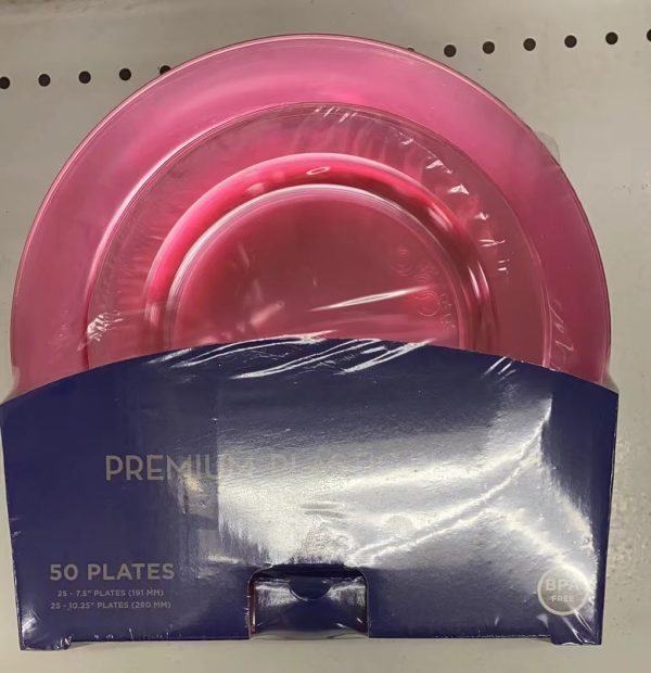 50PCS Plastic Premium Plates