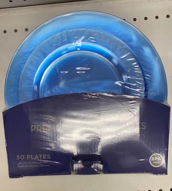 50PCS Plastic Premium Plates