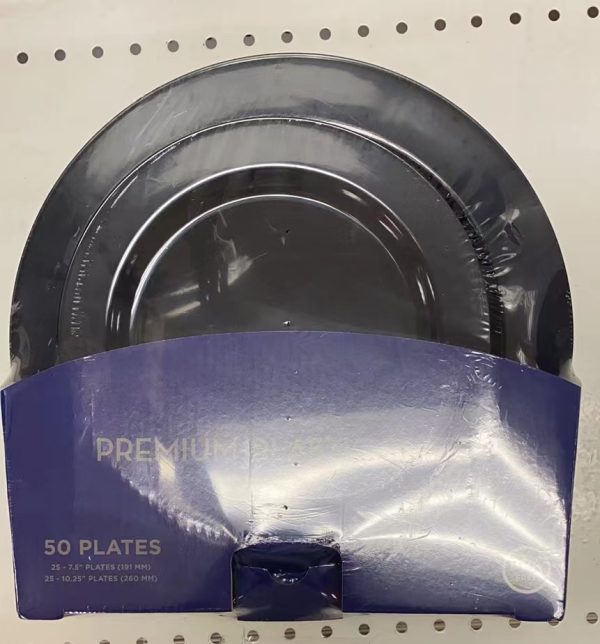50PCS Plastic Premium Plates